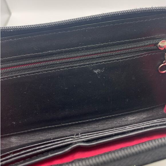 COACH Black Signature Canvas Wristlet Wallet - Picture 8 of 11